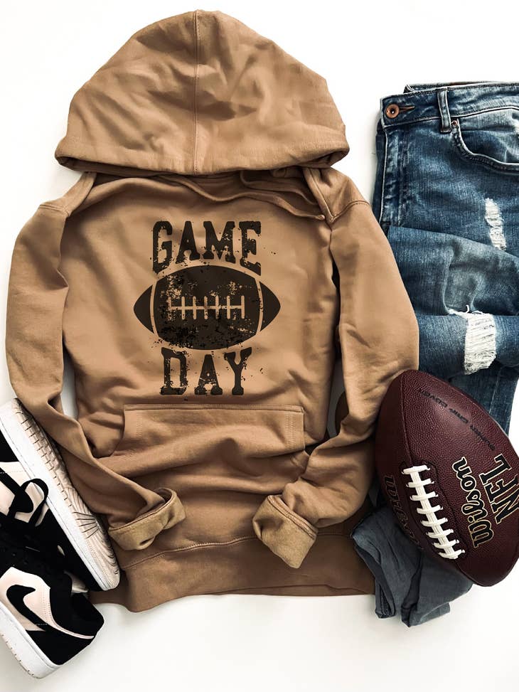 Gameday Grunge Football Hoodie