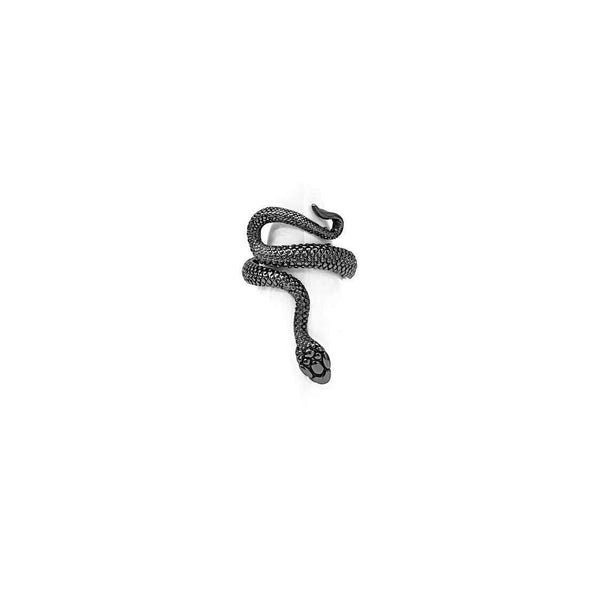 Black Snake Wrap Ring Adjustable - Hawoody