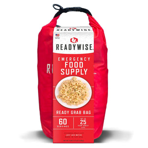 7 Day - 60 Serving Emergency Food Supply Ready Grab Bag - Hawoody