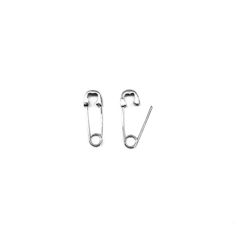 Small Heart Safety Pin Earrings - Hawoody