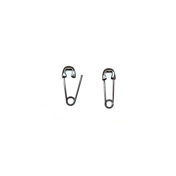 Small Heart Safety Pin Earrings - Hawoody